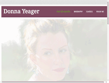 Tablet Screenshot of donnayeager.com